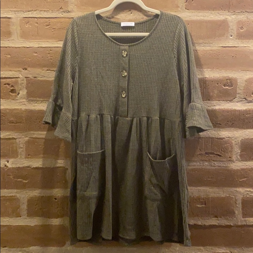 Olive Green Top